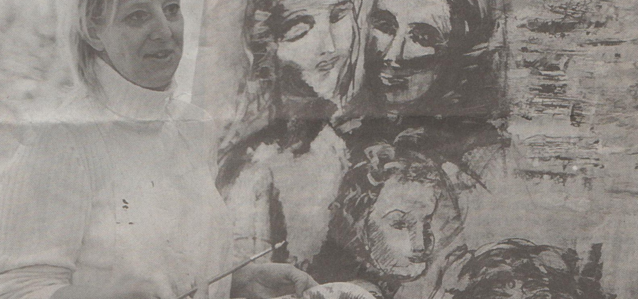 Fabienne Schmitt exprime ses émotions du bout de ses pinceaux